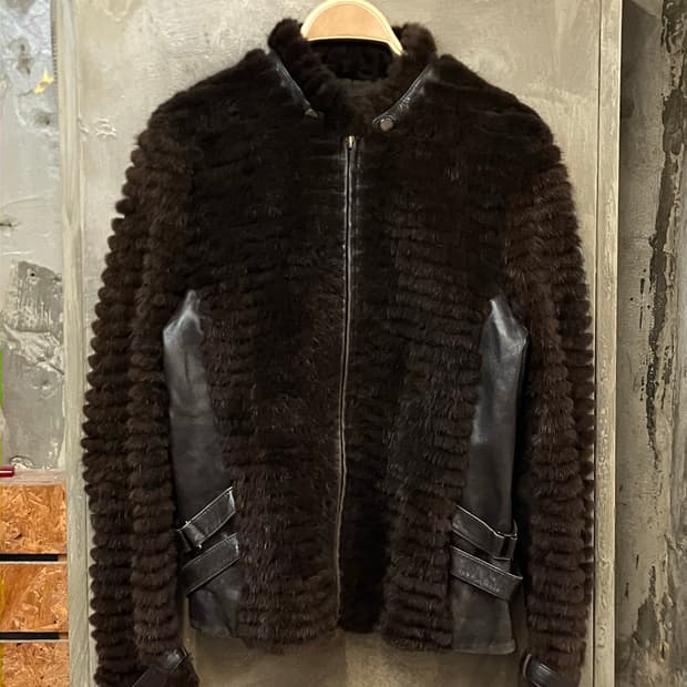 라스포사 퍼 자켓 브라운 L  #csz2232