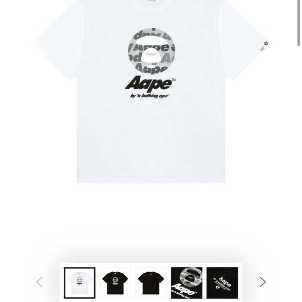 AAPE 에이프 티셔츠 (미개봉) L