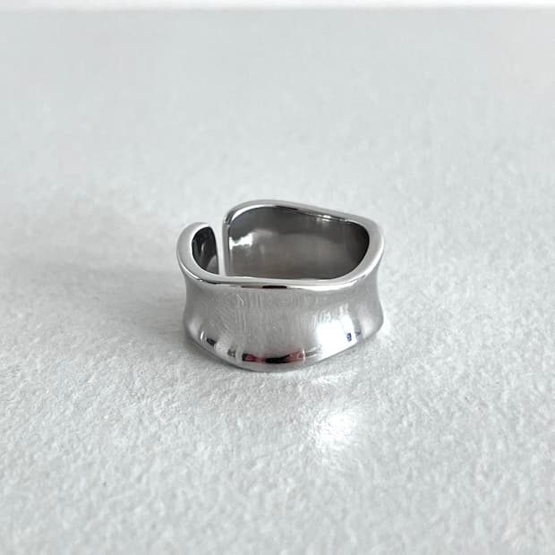 메탈 볼드 반지