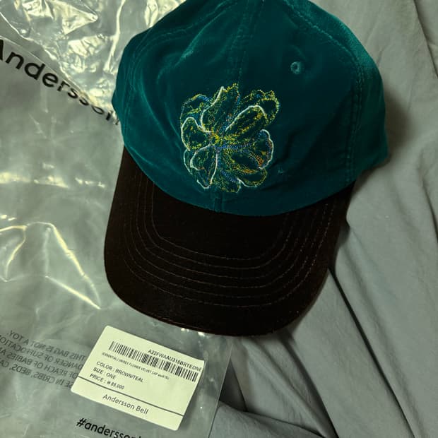 앤더슨벨 유니섹스 플라워 벨벳 캡