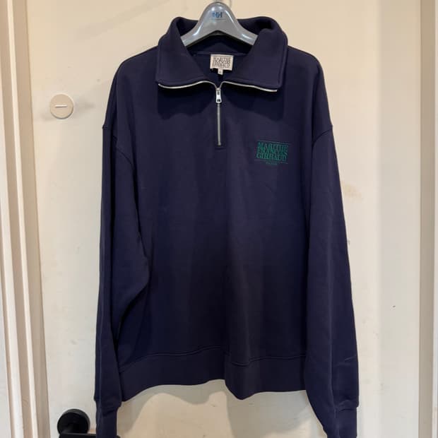 마리떼프랑소와저버 클래식로고 하프집업 스웻셔츠