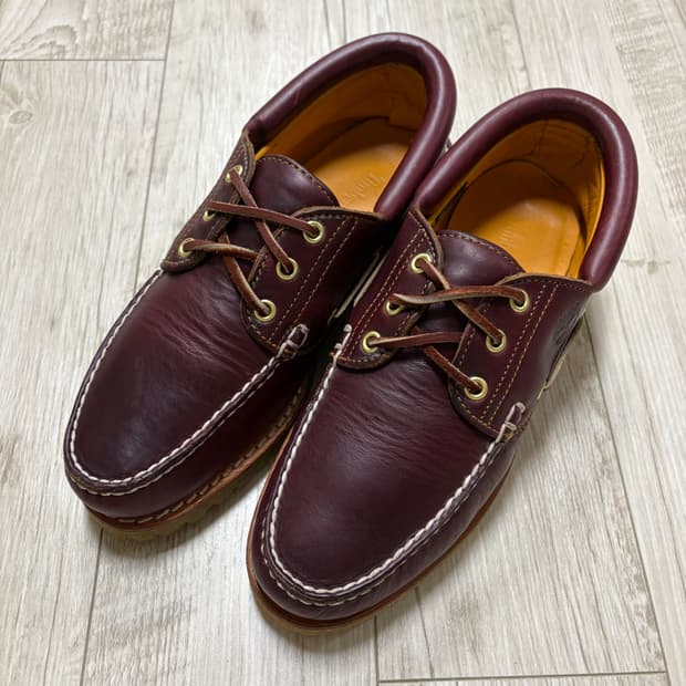 팀버랜드 3아이 보트슈즈 버건디 260