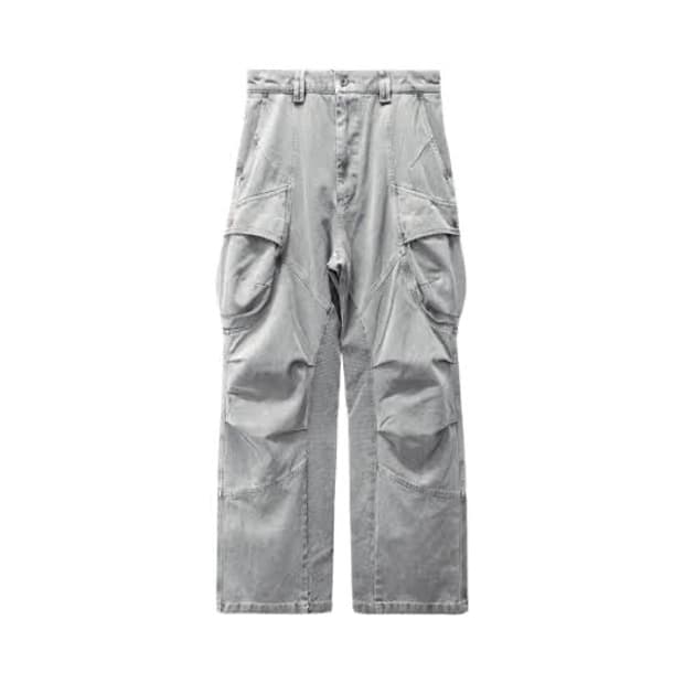 (L) Ignota core 8 washed cargo pants 그레이