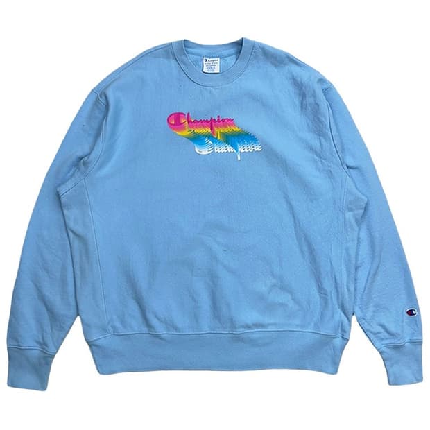 챔피온 리버스위브 스웻셔츠 스카이블루 2XL
