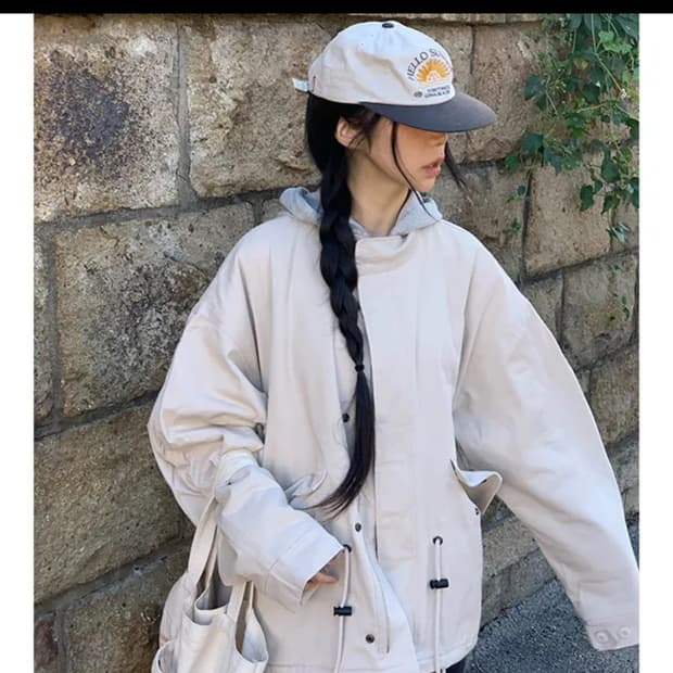 누빔 야상 아우터