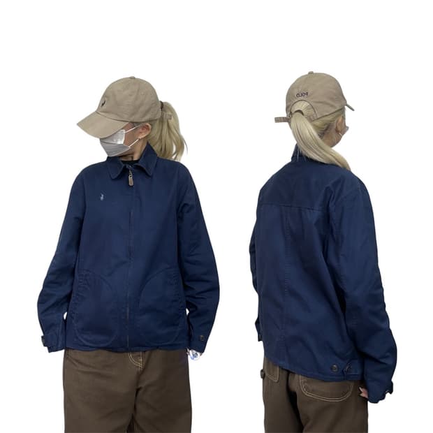 폴로 보이즈 여성 네이비 블루종 자켓 XL