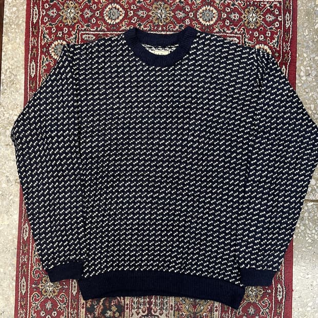 80-90s 엘엘빈 버드아이 스웨터 [ 110 ]