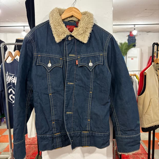 리바이스 여성 털청자켓