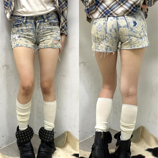 (love Boat)00’s Stud Detail damaged Shor