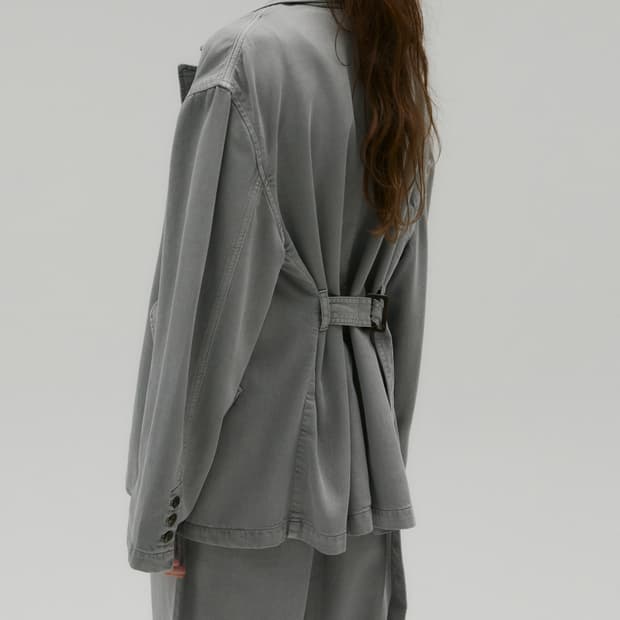 솔티페블 다잉 벨티드 자켓