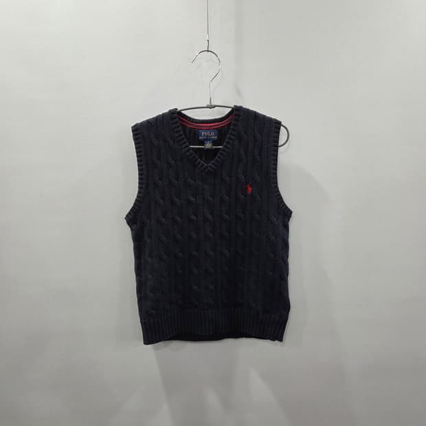 폴로랄프로렌 키즈 케이블 니트 베스트 네이비 6 