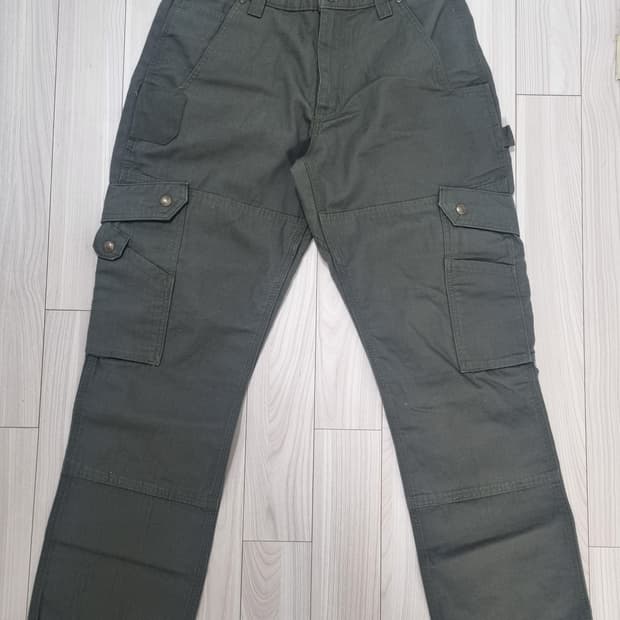 칼하트 더블니 카고팬츠 모스그린 B342 32X30