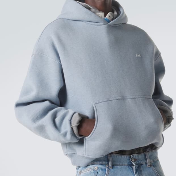 (XL) ERL 26SS 로고 후디 블루