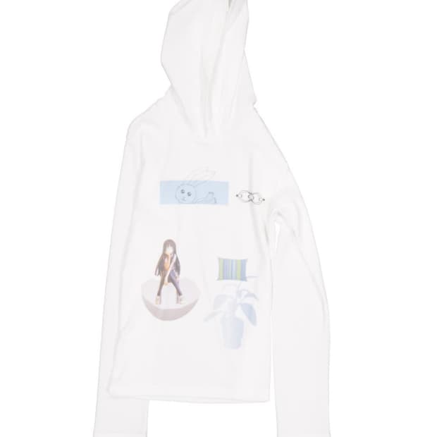 영마일웨어 indoor peace slim hoodie