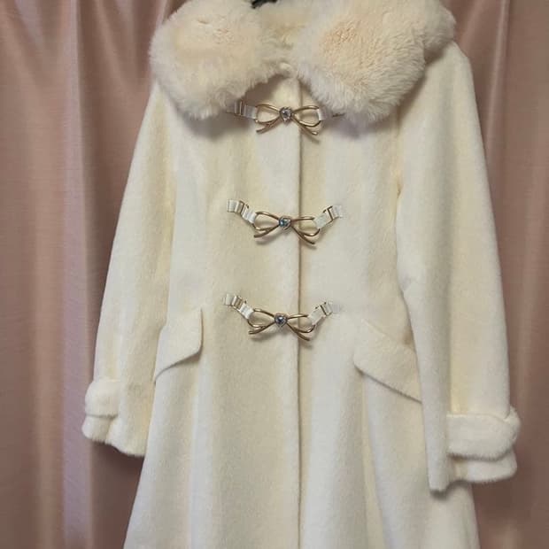 리즈리사 리본 버클 히메갸루 코트