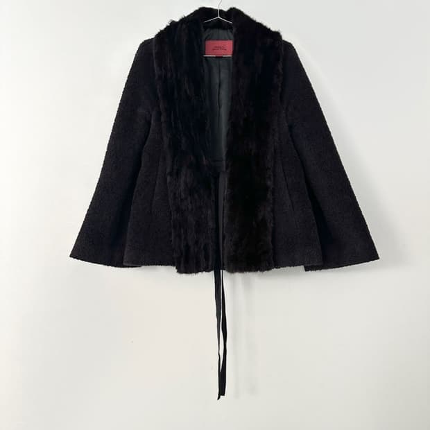 ANSICH collection open mink fur jacket