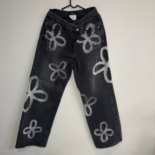 써저리 클로버 데님 팬츠 블랙 L