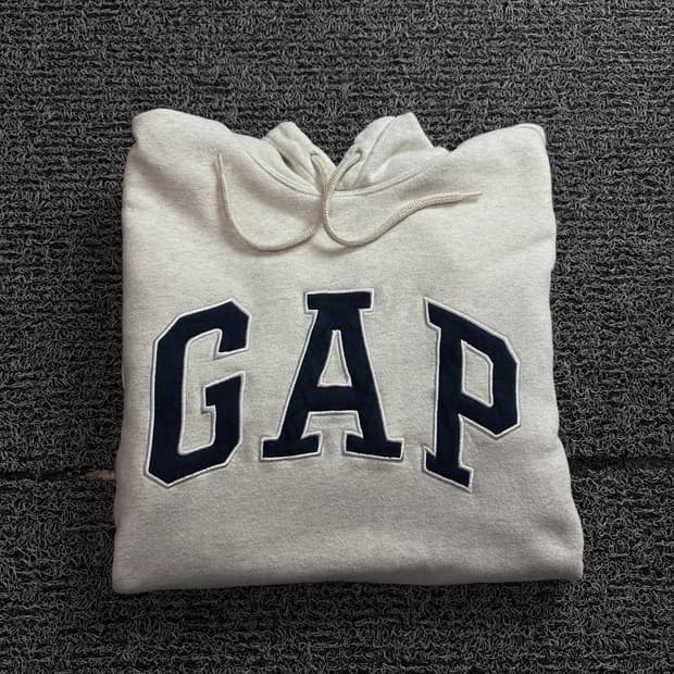 갭 빅로고 미니멀 후디 멜란지 1679