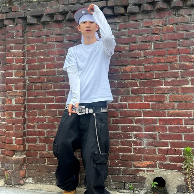 OURPAS 066 SAGGY JEANS BLACK [M]