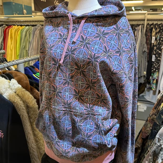 STUSSY 스투시 연보라패턴 후드티