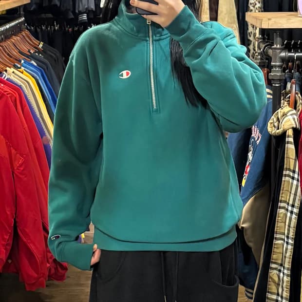 [HI] Champion 챔피온 하프집업 맨투맨