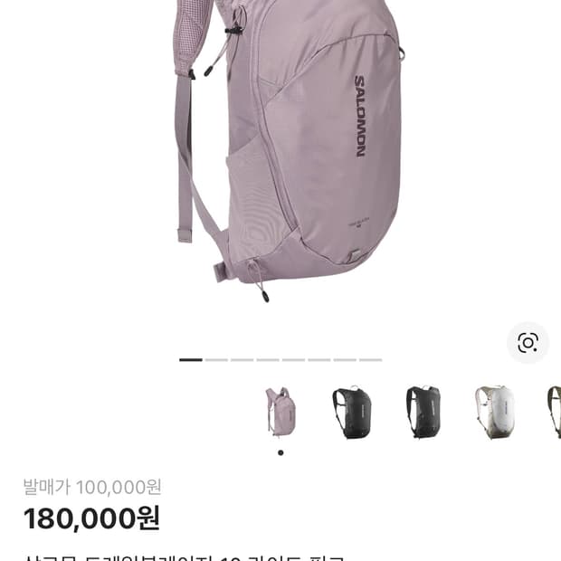 살로몬 트레일블레이저 10 라이트핑크 백팩