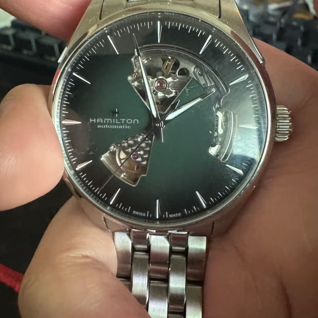 해밀턴 재즈마스터 카키 오토매틱