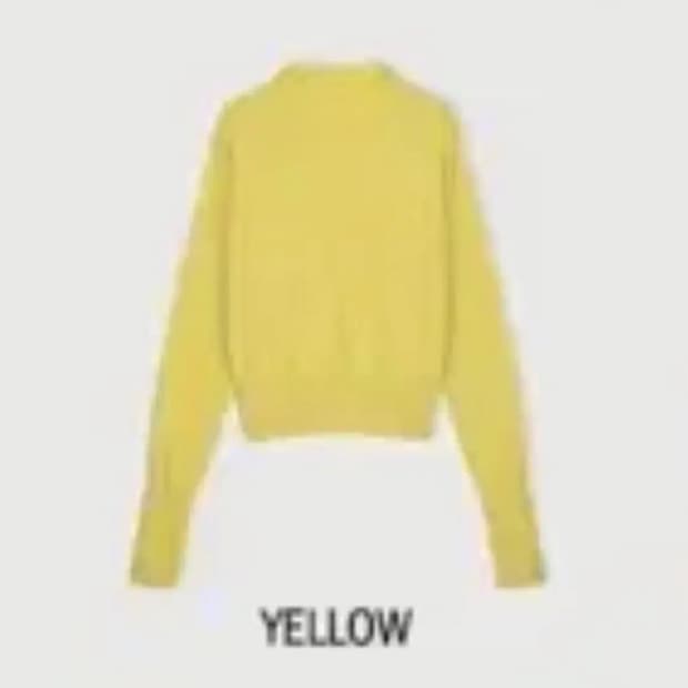 에토스 홀가먼트 니트 엘로우