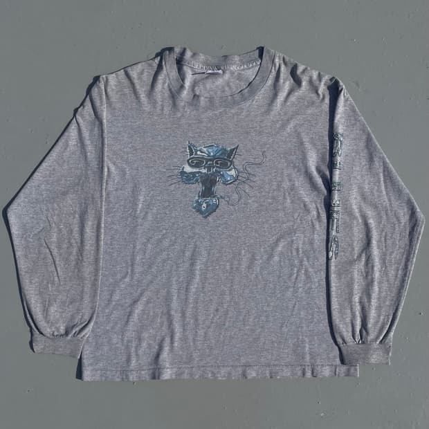 90s BluesTaveler Grey Long Sleeve