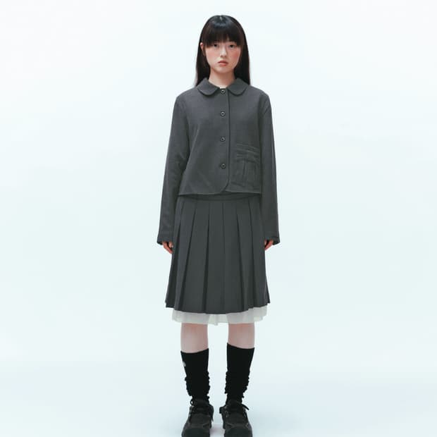 코이세이오 리본 셋업 그레이 새상품 1사이즈