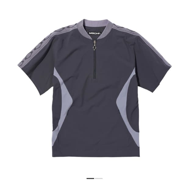 미스치프 롬버스 하프 집업 셔츠 차콜 M