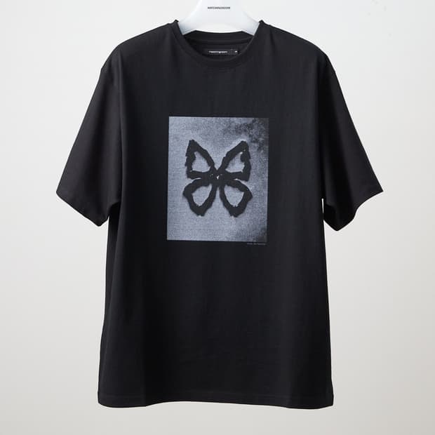 4) 해칭룸 Bone Butterfly Tee Black