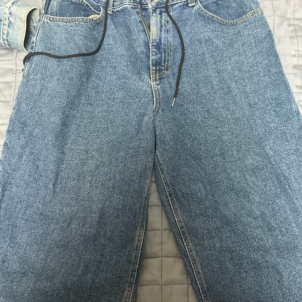 비에스래빗 배기핏 데님 L