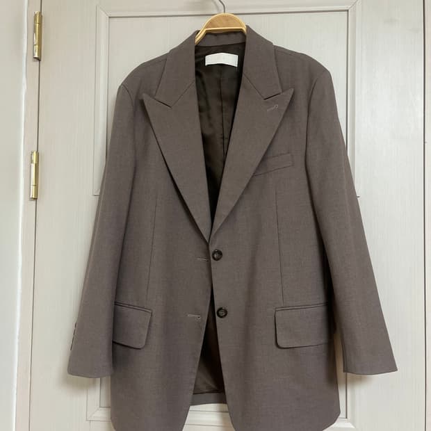 코코아 블레이저 여성 울 자켓