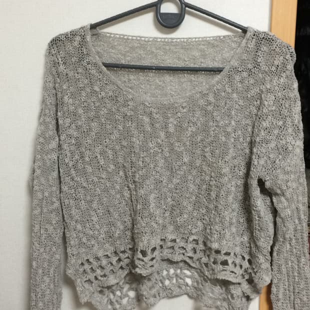 빈티지 시스루 니트