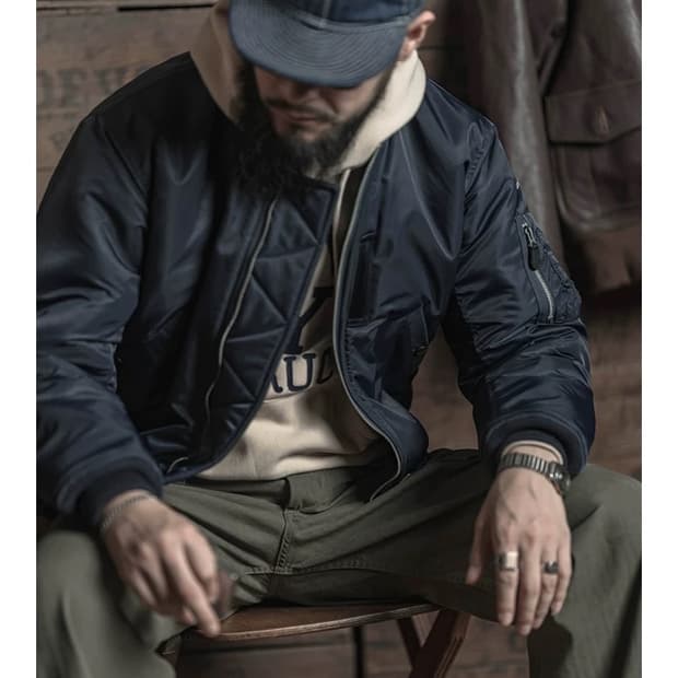 (체감 100) 브론슨 B-15c (네이비 ma-1) 새상품 xl 사이즈