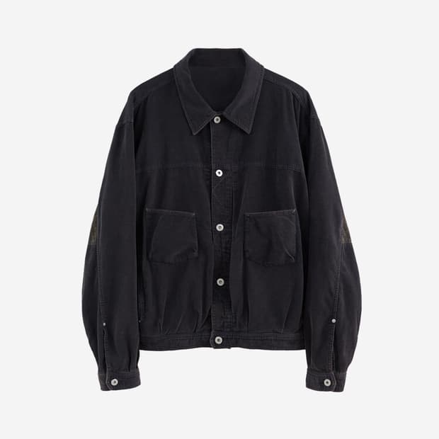 [3]폴리테루 1011 페이즐리 트러커 자켓 다크퍼플네이비 25SS