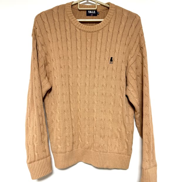 폴로재질 예일 케이블 니트 105-110