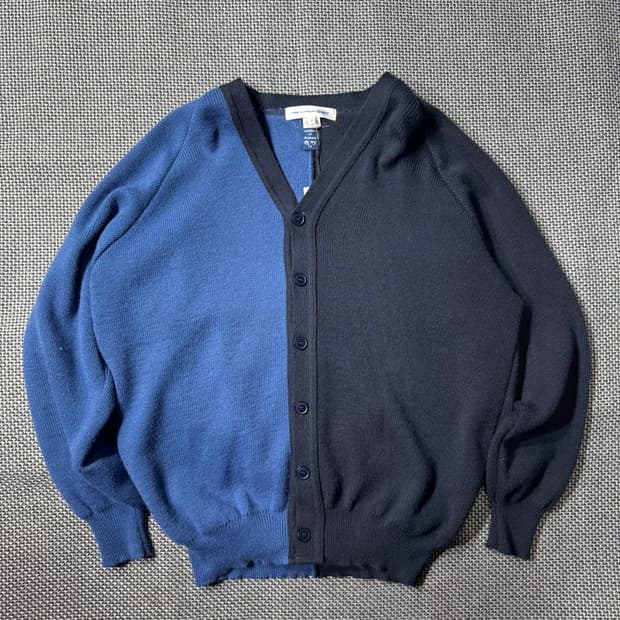 COMME DES GARCONS 배색 니트 가디건(M/OLD-8060)