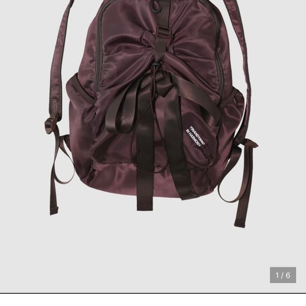 인앤양인하모니 bow backpack burgundy +팝업기프트 🤍 