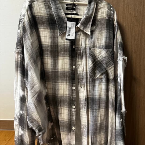 R13 알써틴 블리치 오버 셔츠