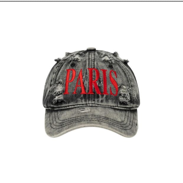 2000아카이브스 PARIS BALL CAP 블랙 데님 볼캡