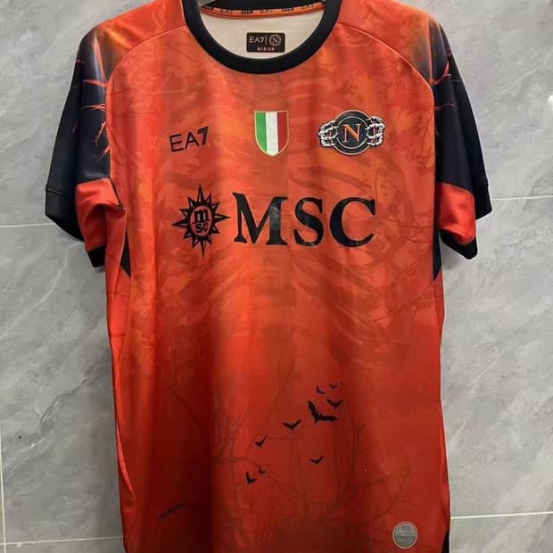2526 나폴리 이탈리아 할로윈 축구유니품 반팔 블록코어 