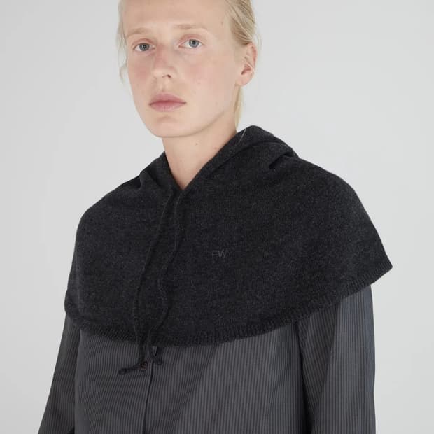 F/ 팔로마울 Luica 후드케이프 / 그레이