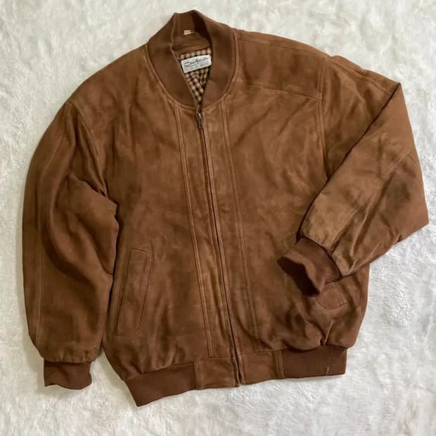 양가죽 스웨이드 블루종 봄버