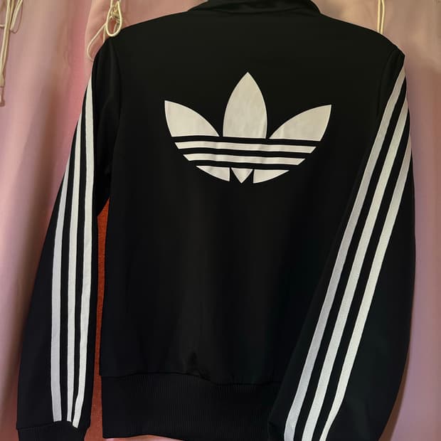 아디다스져지 아디다스 파이어버드 블랙 트랙탑 불꽃져지 집업
