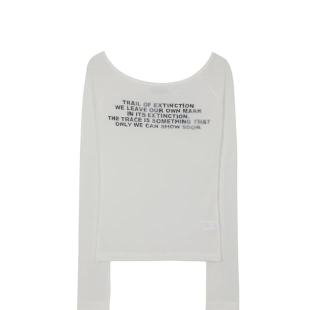 보헤미안서울 프린티드 롱 슬리브 아이보리