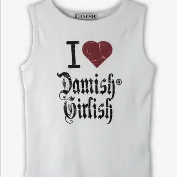 다미쉬 아이러브 다미쉬걸 나시 탱크탑