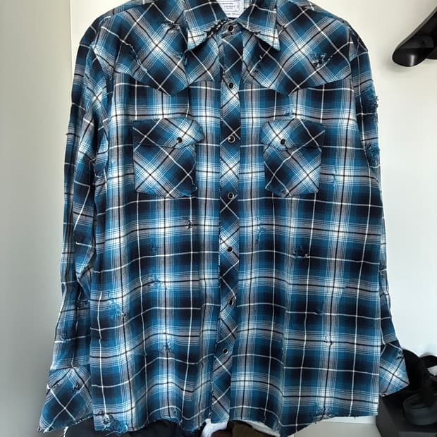 라푸 rafu 미야기히데타카 웨스턴셔츠 L