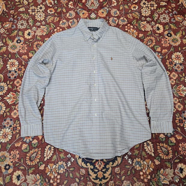 [Polo Ralph Lauren] 폴로 커스텀핏 체크 셔츠 - XL
